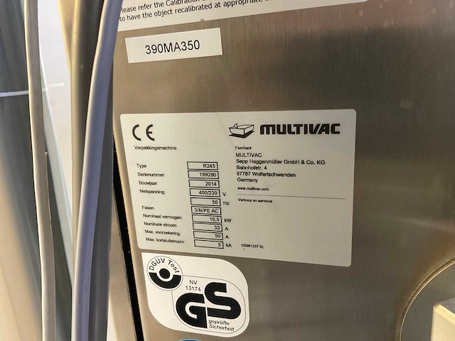 2014 multivac r245 dieptrekverpakkingsmachine - afbeelding 14 van  23