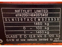 2014 niftylift nifty 120 tac hoogwerker aanhangwagen - afbeelding 20 van  27