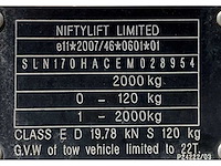 2014 niftylift nifty 170 hac hoogwerker aanhangwagen - afbeelding 19 van  26