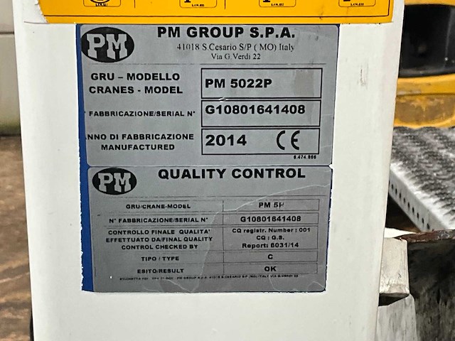 2014 pm 5022p autolaadkraan - afbeelding 4 van  9