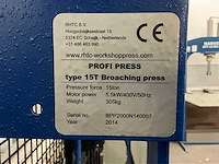 2014 rhtc profi press 15t garagepers - afbeelding 9 van  9
