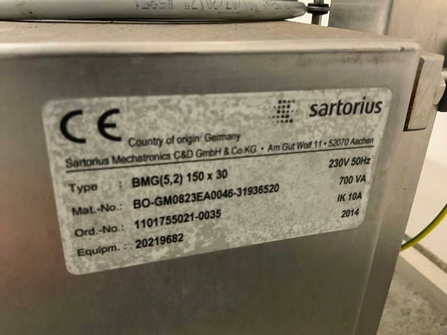 2014 sartorius bmg(5,2) metaaldetector - afbeelding 5 van  6