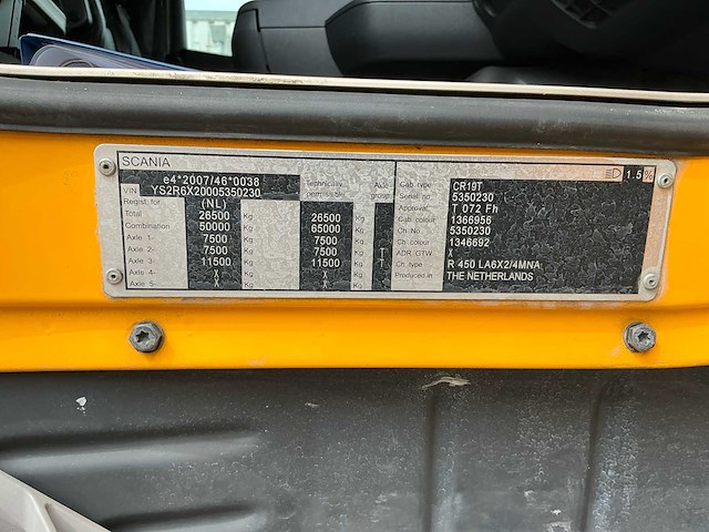 2014 scania r450 vrachtwagen - afbeelding 16 van  39