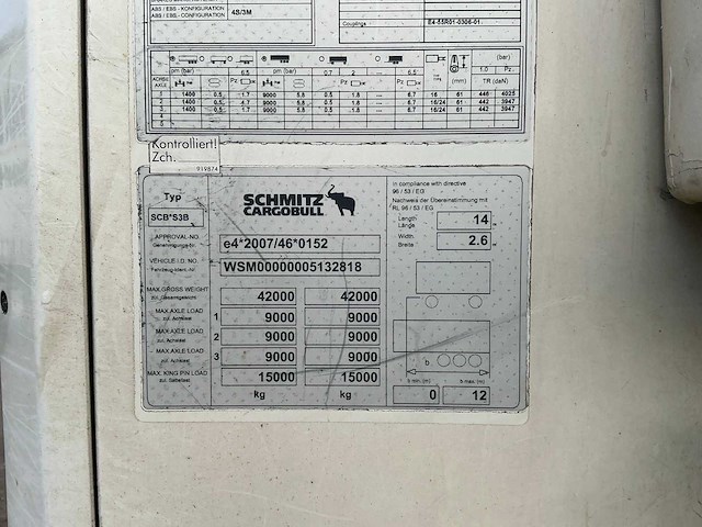 2014 schmitz cargobull scb*s3b oplegger - afbeelding 8 van  23