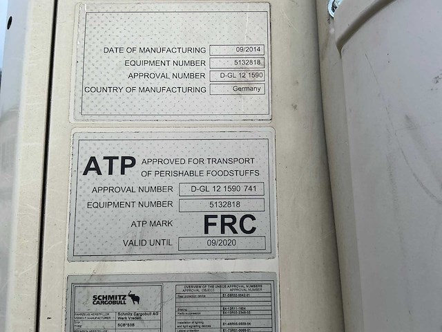 2014 schmitz cargobull scb*s3b oplegger - afbeelding 10 van  23