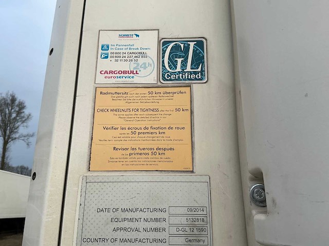 2014 schmitz cargobull scb*s3b oplegger - afbeelding 11 van  23