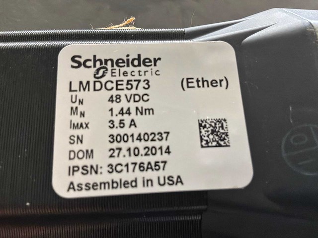 2014 schneider electric lmdces573 servo motor (2x) - afbeelding 2 van  2