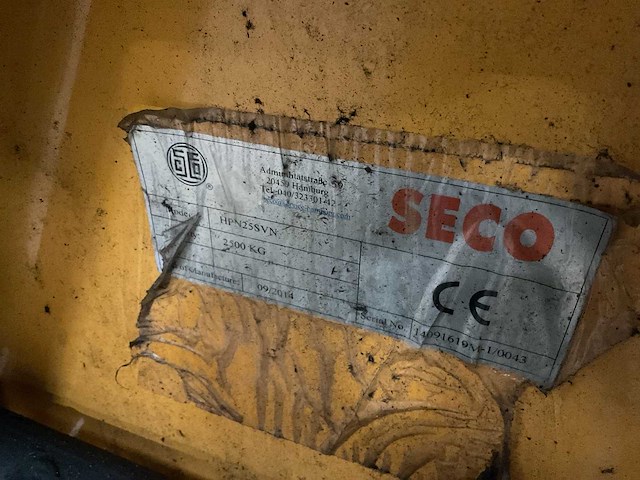 2014 seco hpn25svn hydraulische handpalletwagen - afbeelding 1 van  7