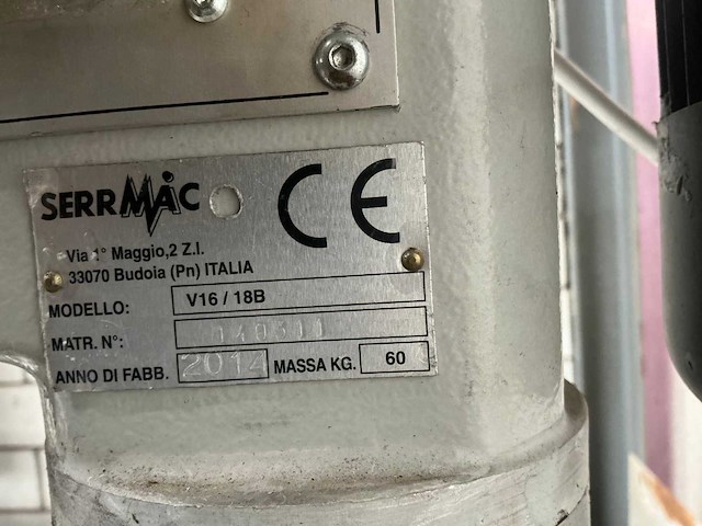 2014 serrmac v16/18b kolomboormachine - afbeelding 2 van  8