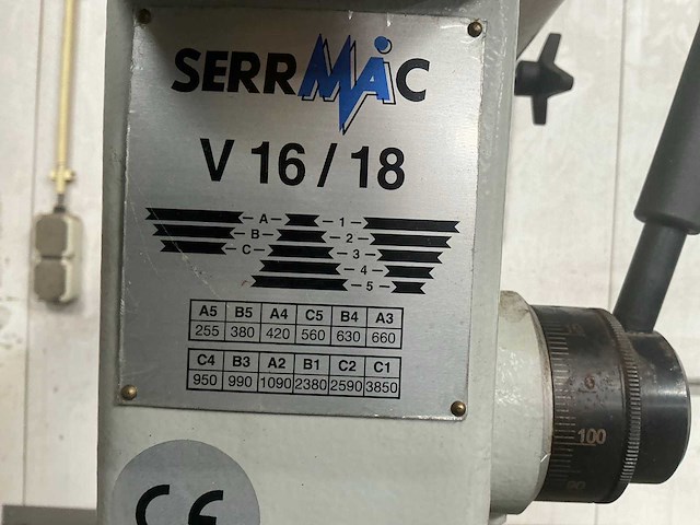 2014 serrmac v16/18b kolomboormachine - afbeelding 4 van  8