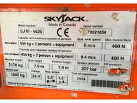 2014 skyjack sj iii 4626 hoogwerker - afbeelding 7 van  20