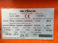 2014 skyjack sj iii 4626 hoogwerker - afbeelding 10 van  18