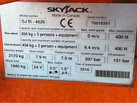 2014 skyjack sj iii 4626 hoogwerker - afbeelding 26 van  32