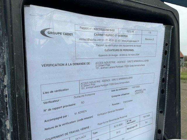 2014 skyjack sjiii4632 hoogwerker - afbeelding 6 van  15