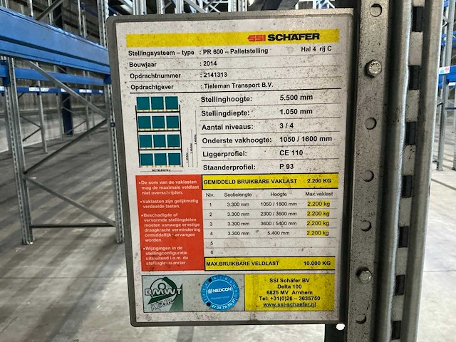 2014 ssi shafer pr-600 palletstelling - afbeelding 9 van  19