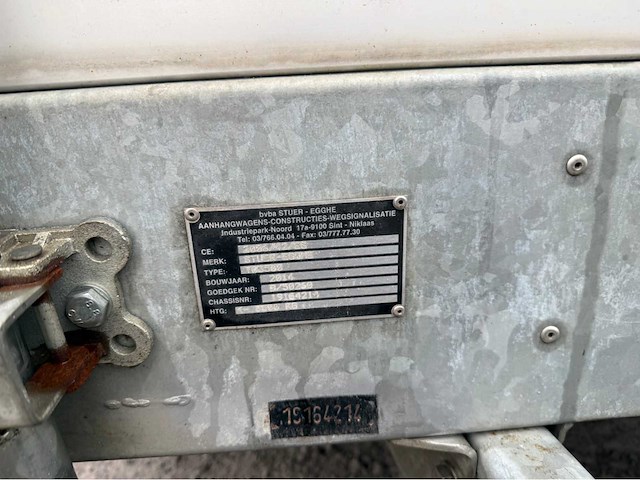 2014 steur egghe tb3500 signalisatie aanhangwagen - afbeelding 8 van  8