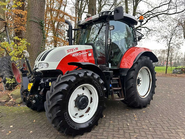 2014 steyr 4120 profi cvt vierwielaangedreven landbouwtractor - afbeelding 1 van  10