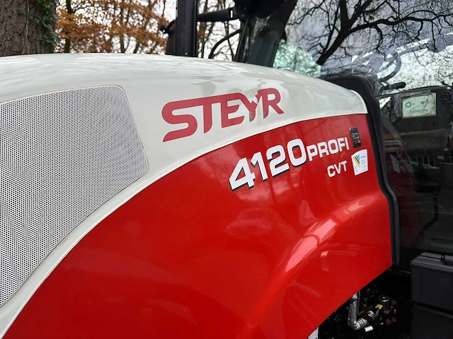 2014 steyr 4120 profi cvt vierwielaangedreven landbouwtractor - afbeelding 7 van  10