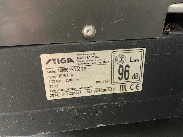 2014 stiga turbo pro 50 s b grasmaaier - afbeelding 6 van  6