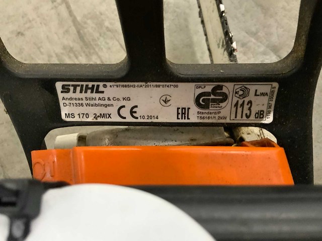 2014 stihl ms 170 2-mix heggenschaar - afbeelding 5 van  5