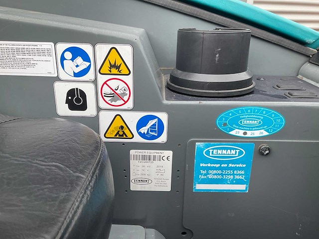 2014 tenant eco h2o zelfrijdende veeg/schrobzuig machine - afbeelding 8 van  12