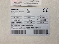2014 thermo scientific herasafe ks 12 microbiologische veiligheidskast en12469 - afbeelding 8 van  8