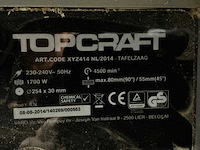 2014 topcraft xyz414 zaagtafel - afbeelding 6 van  6