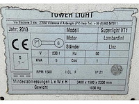 2014 tower light superlight vt1 led lichtmast aggregaat aanhangwagen - afbeelding 8 van  17