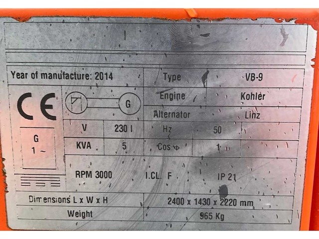 2014 tower light vb-9 lichtmast aggregaat aanhangwagen - afbeelding 19 van  28