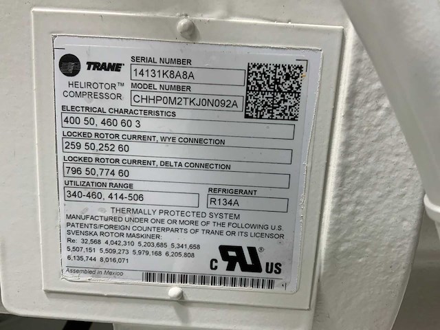 2014 trane rtud140eh02 chiller - afbeelding 10 van  10
