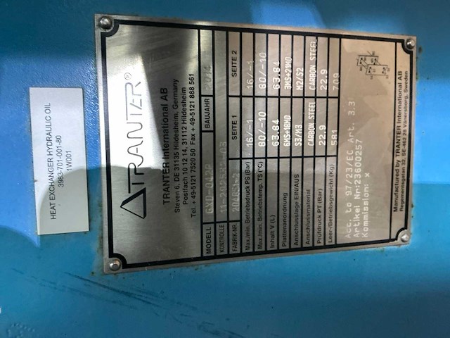 2014 tranter gxd-042p warmtewisselaar - afbeelding 5 van  5