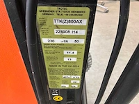 2014 trotec ttk 800 bouwdroger 150l - afbeelding 7 van  8