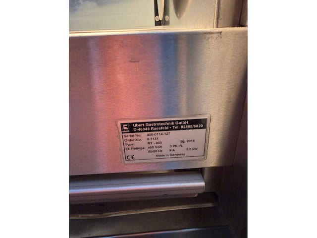 2014 ubert rt-403 kippengrill - afbeelding 6 van  7