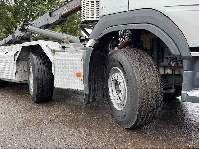 2014 volvo fmx 460 hiab 21t haakarm / containersysteem vrachtwagen - afbeelding 4 van  67