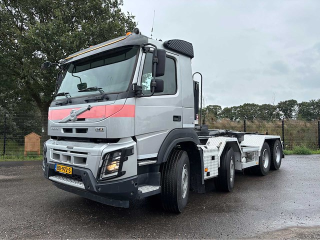 2014 volvo fmx 460 hiab 21t haakarm / containersysteem vrachtwagen - afbeelding 1 van  67