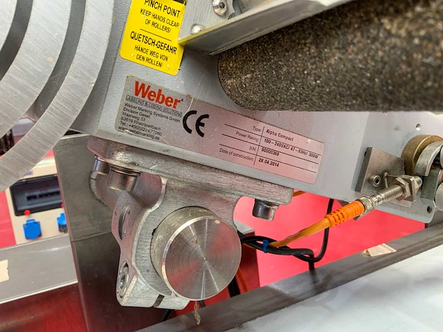2014 weber alpha compact inline etiketteermachine - afbeelding 8 van  8