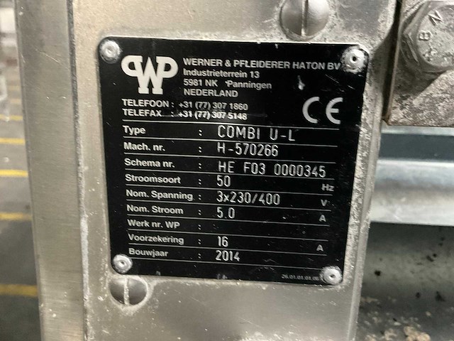 2014 werner & pfleiderer combu u-l langmaker - afbeelding 8 van  16