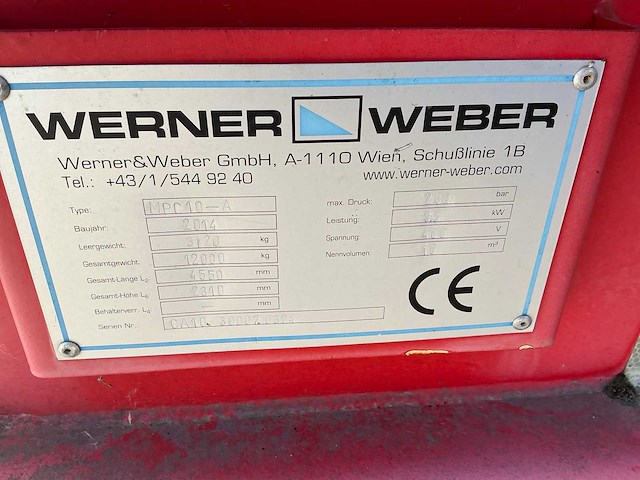 2014 werner&weber mpc10-a portaal perscontainer - afbeelding 3 van  11