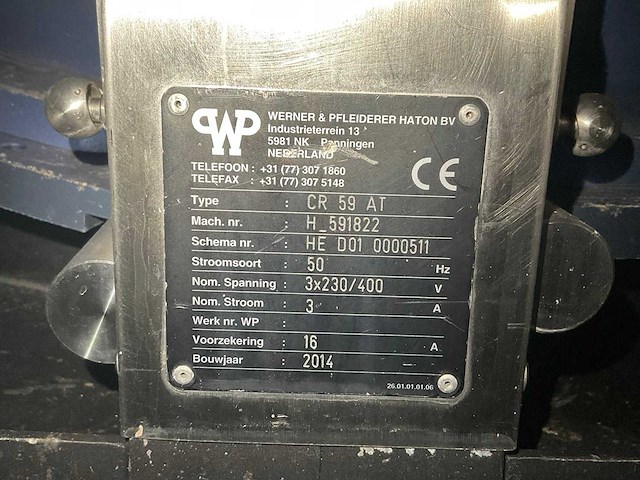 2014 wp haton cr 59at opbolmachine - afbeelding 8 van  16