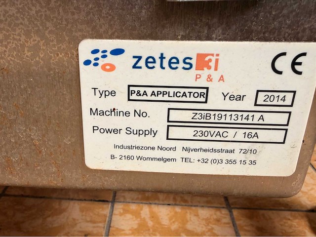 2014 zetes p&a applicator print- en etiketteermachine - afbeelding 4 van  12