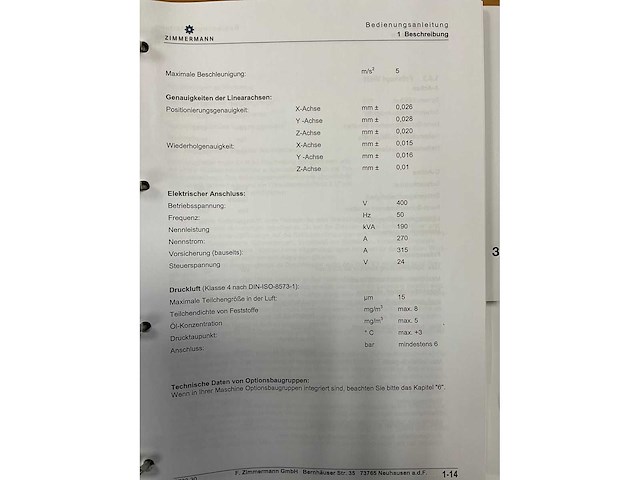 2014 zimmerman fz33.030c 5- assige portaalfreesmachine - afbeelding 36 van  48