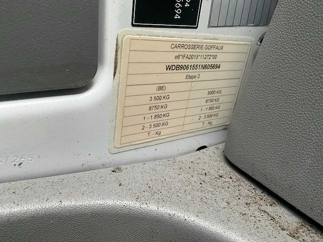 2015 - mercedes-benz - sprinter - be-trekker - afbeelding 30 van  38