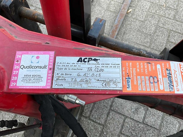2015 acp ta1200 meeneemheftruck - afbeelding 8 van  9