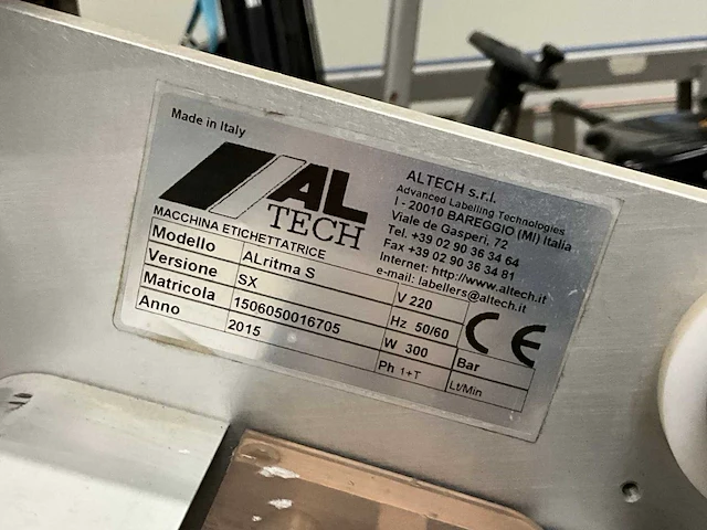 2015 altech alritma s sx print- en etiketteermachine - afbeelding 8 van  18