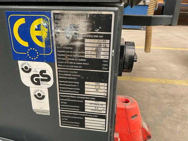 2015 altendorf f45 formaatcirkelzaagmachine - afbeelding 5 van  16