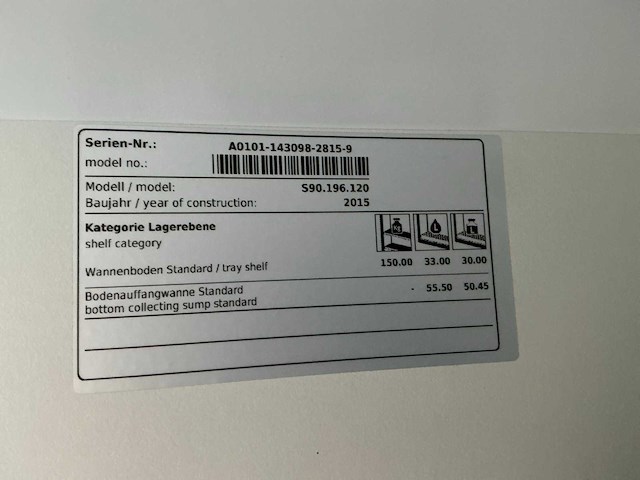 2015 asecos s-90.196.120 veiligheidskast en14470-1 - afbeelding 3 van  8