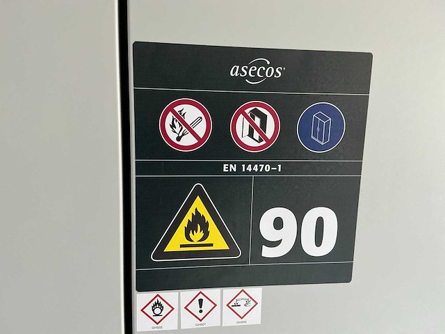 2015 asecos s-90.196.120 veiligheidskast en14470-1 - afbeelding 7 van  8