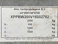 2015 atec eb2 2-1 dubbelas aanhangwagen - afbeelding 13 van  20