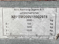 2015 atec eb2 2-1 dubbelas aanhangwagen - afbeelding 15 van  18