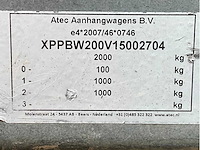 2015 atec eb2 2-1 dubbelas aanhangwagen - afbeelding 8 van  18